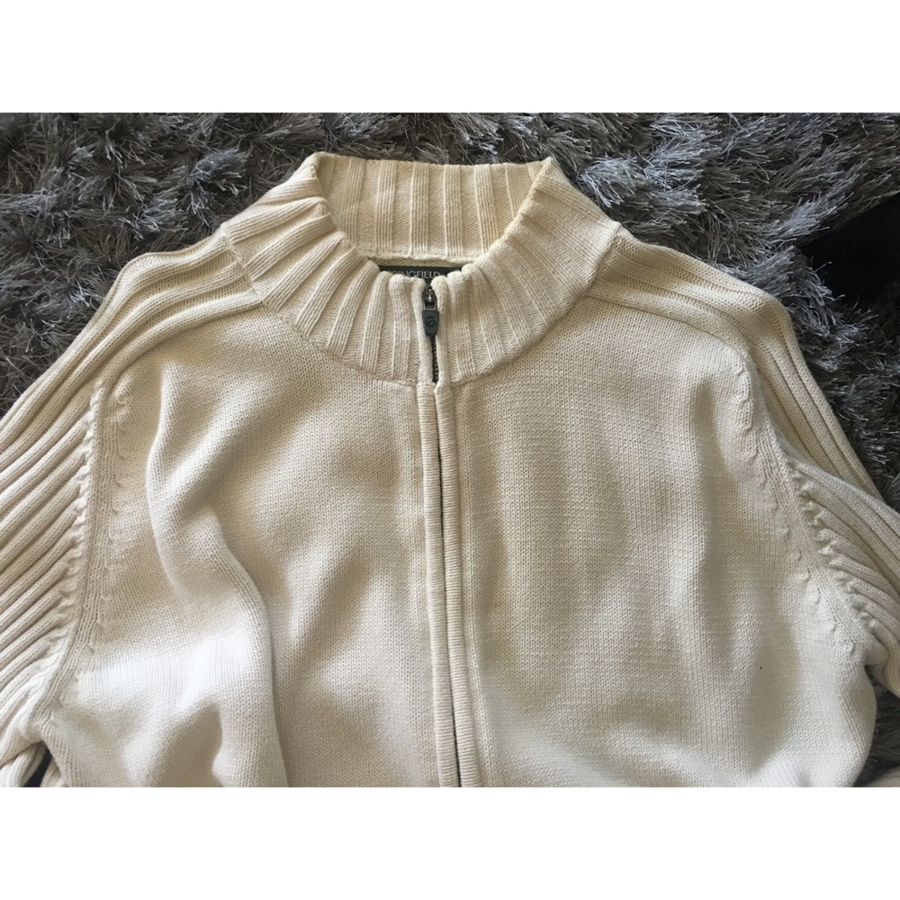SPRINGFIELD🌟Men’s Ribbed Full-Zip Sweater - Picture 3 of 5